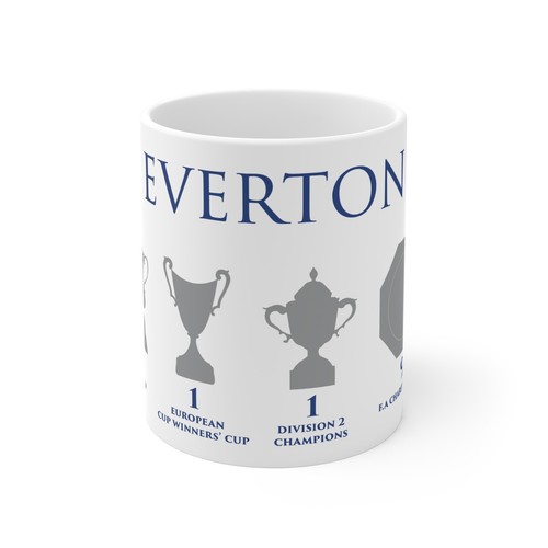 Everton trophies mug white - mug,
