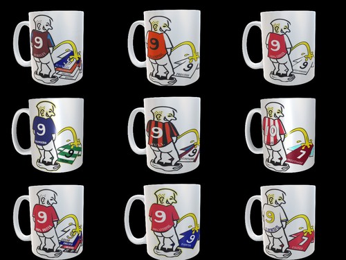 Novelty football pee mug - on, /