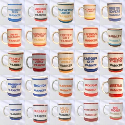 Wanker football supporters mug - football,