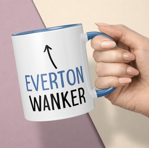 Everton wanker mug coaster - mug,
