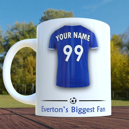 Everton mug personalised - everton,