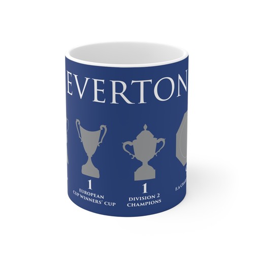 Blue everton trophies - blue, mug